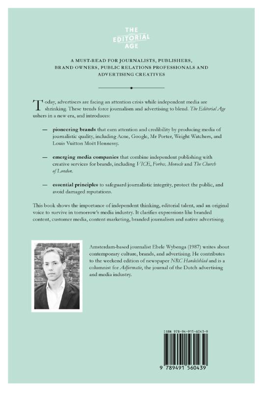 Achterkant van The editorial age