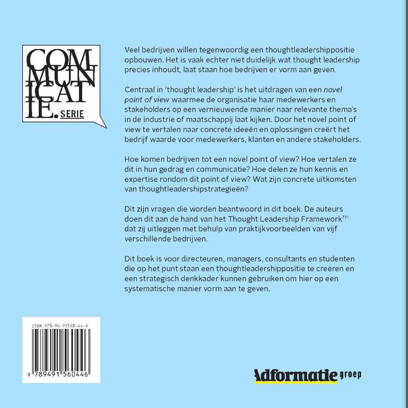 Achterkant van Thought leadership