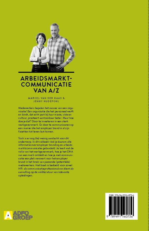 Achterkant van Arbeidsmarktcommunicatie van A/Z