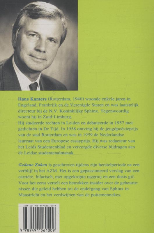 Achterkant van Gedane zaken