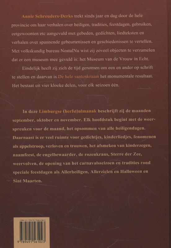 Achterkant van 3 De Limburgse (herfst)almanak