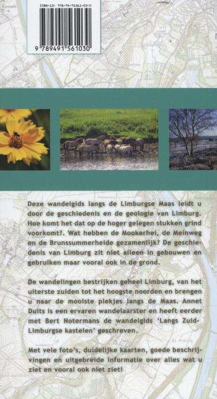 Achterkant van Wandelen in de Maasvallei