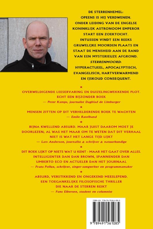Achterkant van Sterrenmoord