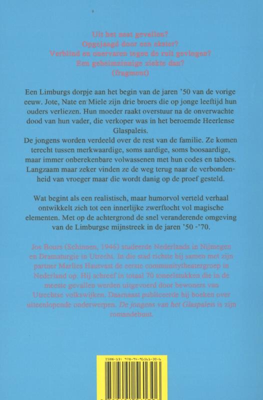 Achterkant van De jongens van het glaspaleis