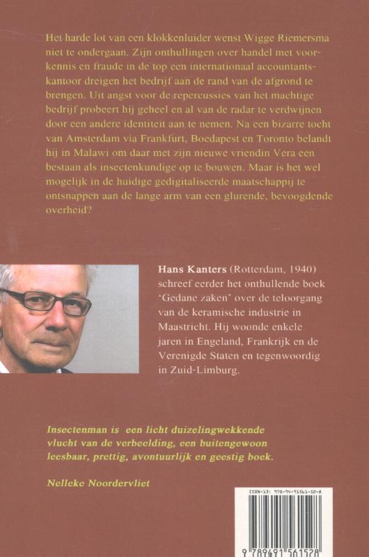 Achterkant van Insectenman