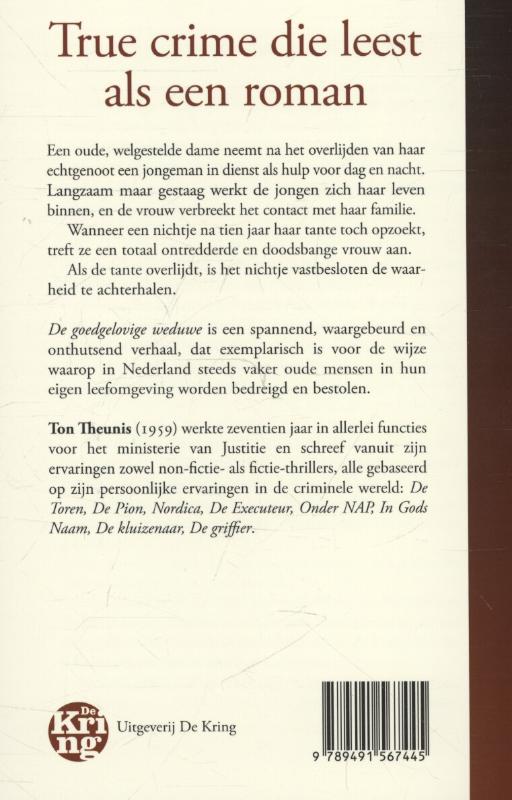 Achterkant van De goedgelovige weduwe