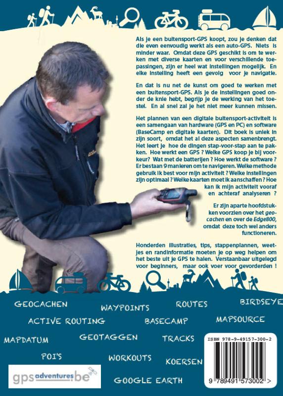 Achterkant van Garmin GPS gids