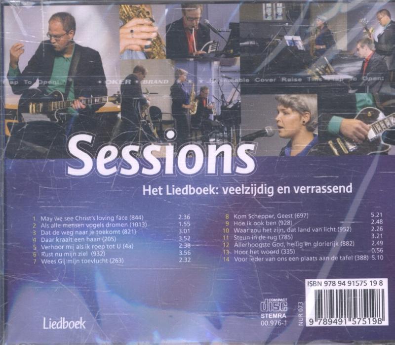 Achterkant van Liedboek sessions
