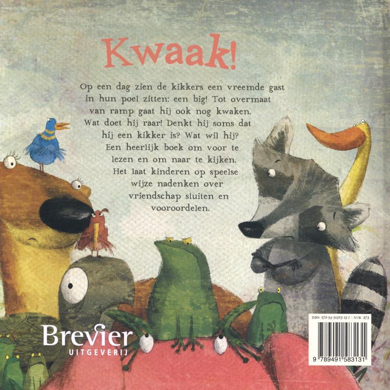 Achterkant van Kwaak!