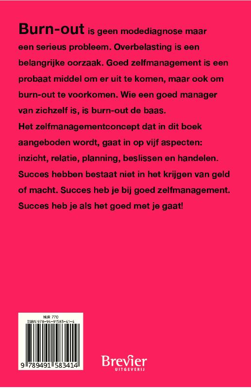 Achterkant van Burn-out de baas