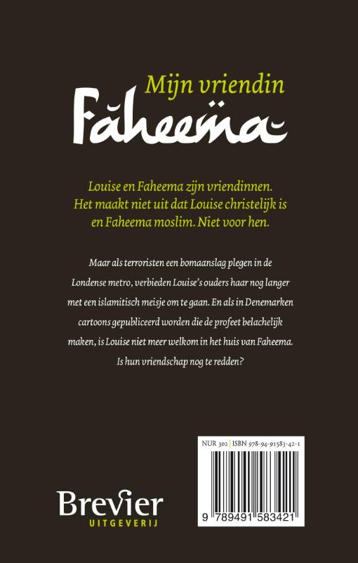 Achterkant van Mijn vriendin Faheema