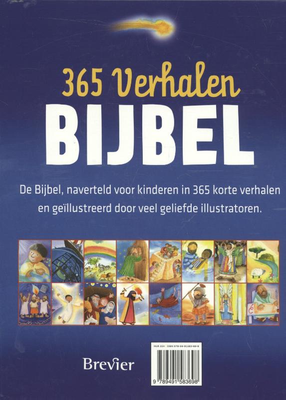 Achterkant van 365 verhalen Bijbel