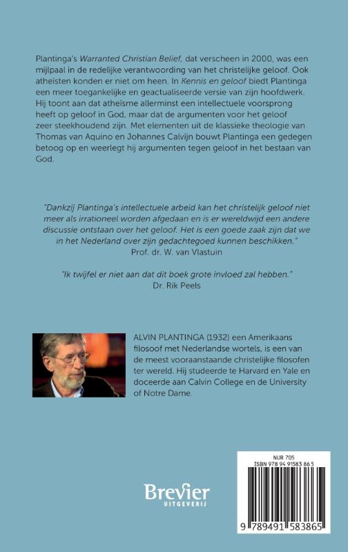 Achterkant van Kennis en geloof