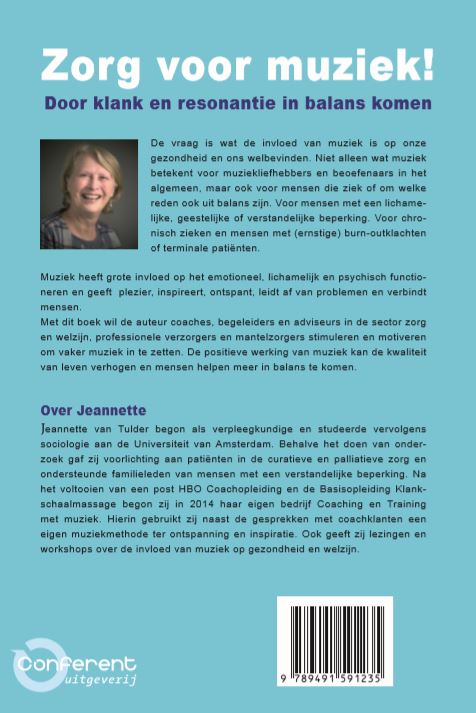 Achterkant van Zorg voor muziek!