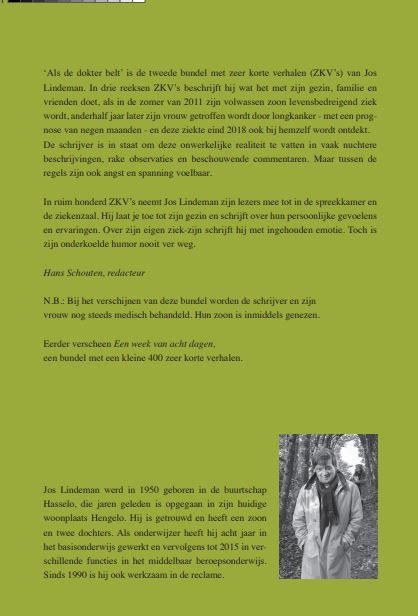 Achterkant van Als de dokter belt