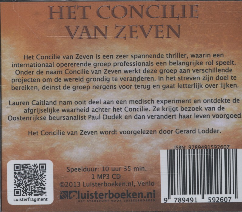 Achterkant van Het Concilie van Zeven