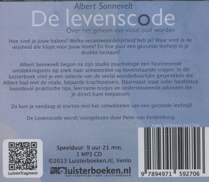 Achterkant van De levenscode