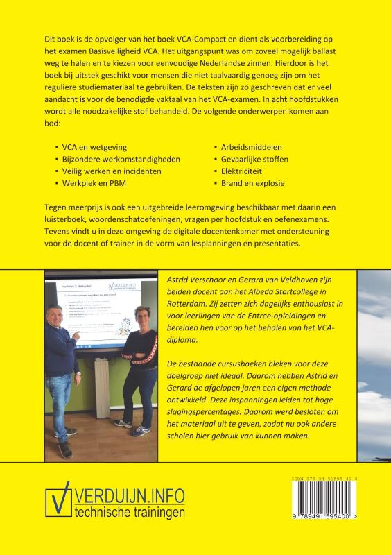 Achterkant van VCA in eenvoudig Nederlands