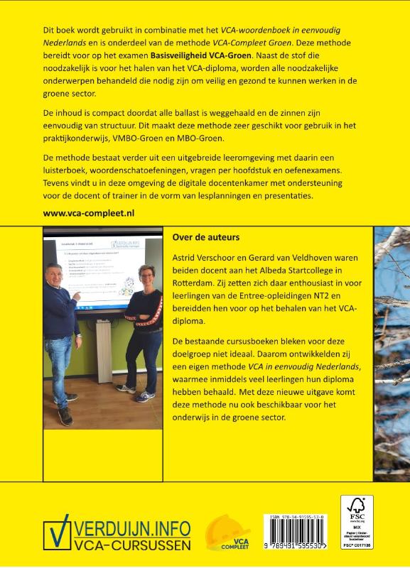 Achterkant van VCA- Groen in eenvoudig Nederlands