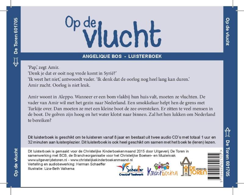 Achterkant van Op de vlucht