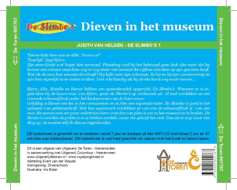 Achterkant van Dieven in het museum