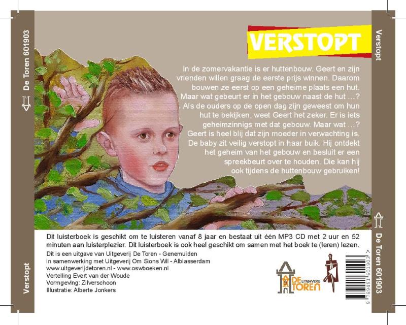 Achterkant van Verstopt