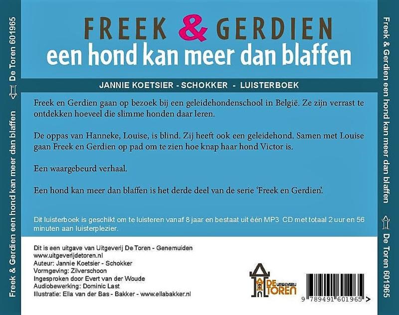Achterkant van Freek en Gerdien een hond kan meer dan blaffen