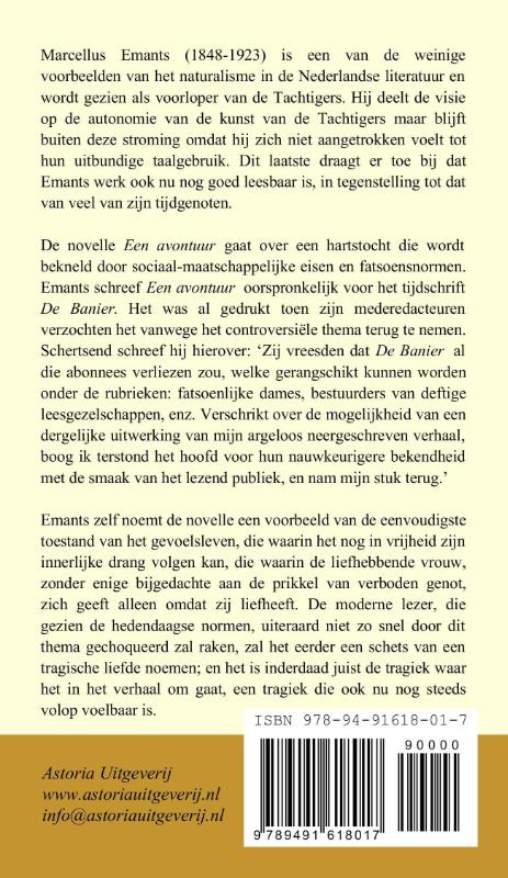 Achterkant van Een avontuur