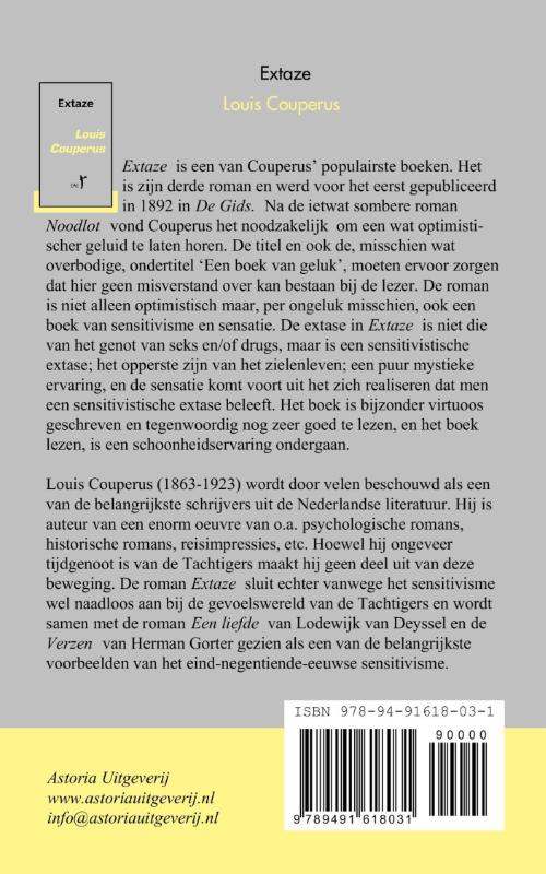 Achterkant van Extaze