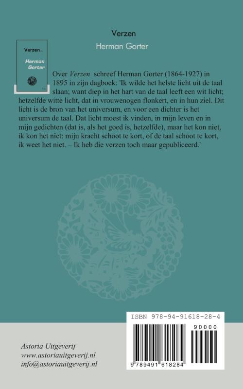 Achterkant van Verzen