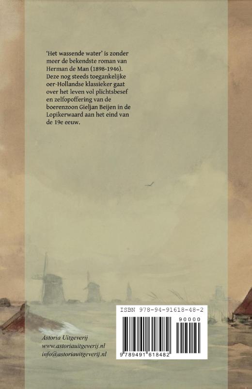 Achterkant van Het wassende water