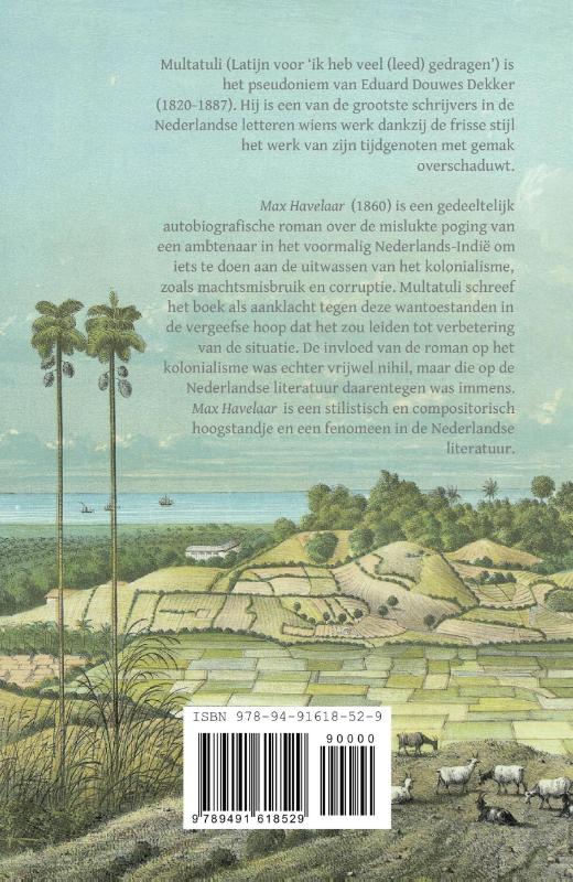 Achterkant van Max Havelaar
