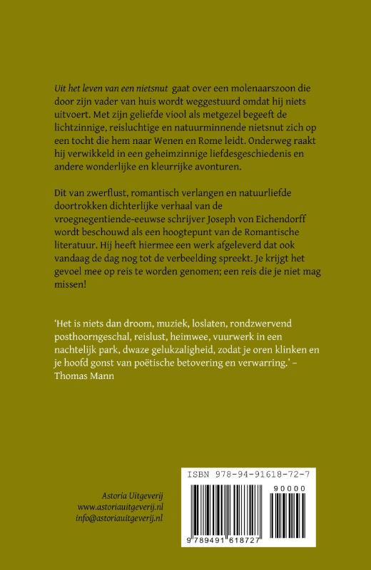 Achterkant van Uit het leven van een nietsnut