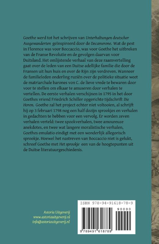 Achterkant van Door de Fransen opgejaagd