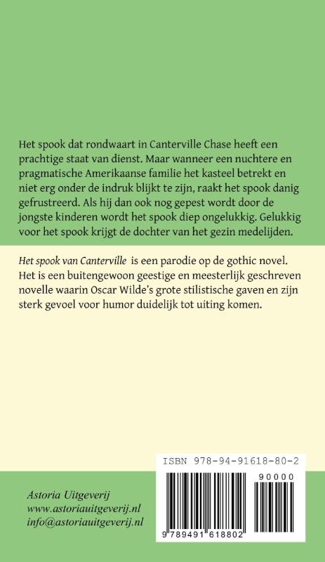 Achterkant van Het spook van Canterville