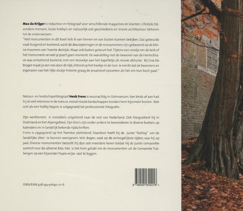 Achterkant van Monumenten van de gemeente Tubbergen