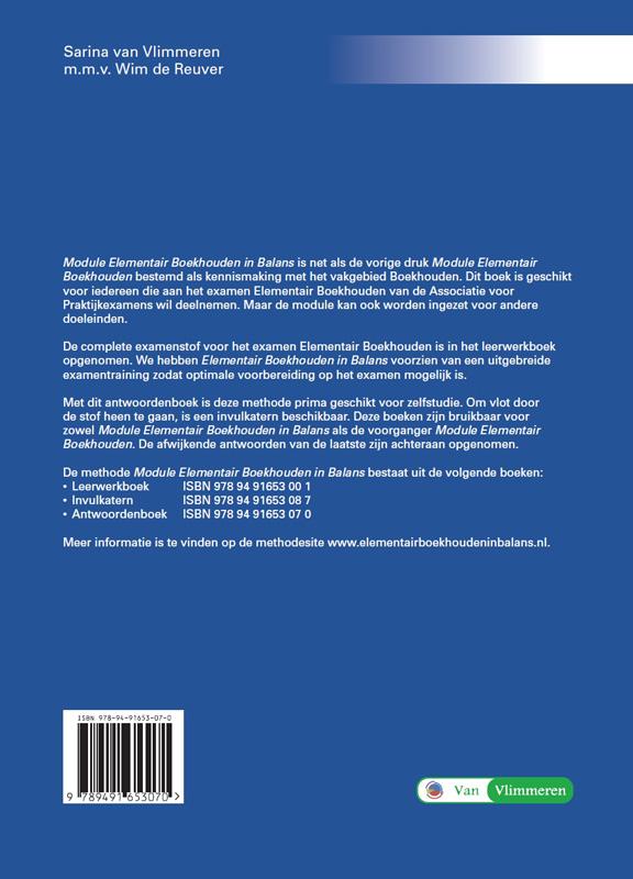 Achterkant van Antwoordenboek