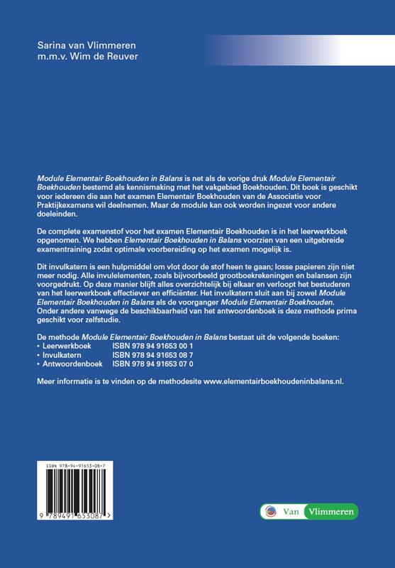 Achterkant van Invulkatern