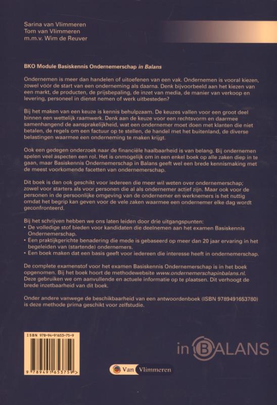 Achterkant van Leeropdrachtenboek