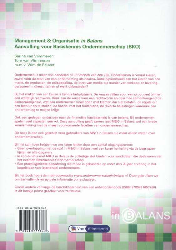 Achterkant van havo/vwo