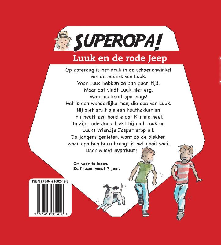 Achterkant van Super Opa!