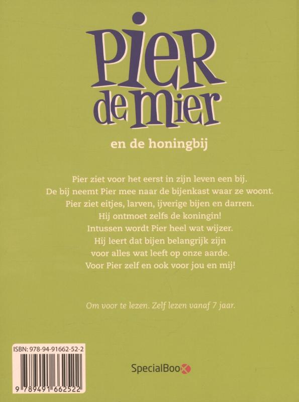 Achterkant van Pier de mier en de honingbij