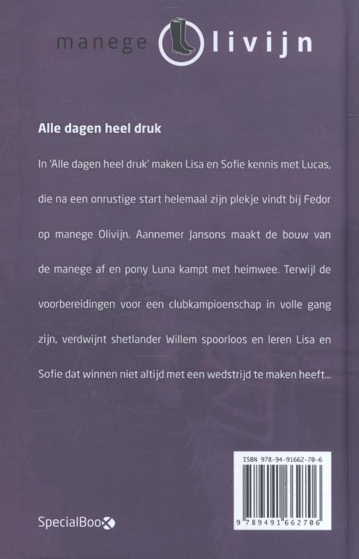 Achterkant van Alle dagen heel druk
