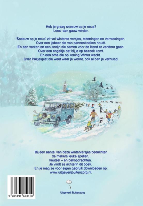 Achterkant van Sneeuw op je neus