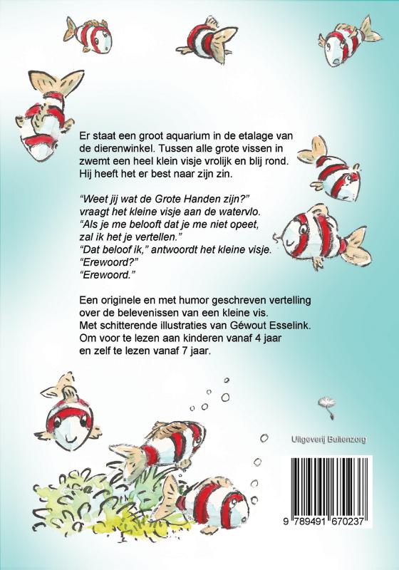 Achterkant van Het kleine visje en de grote handen