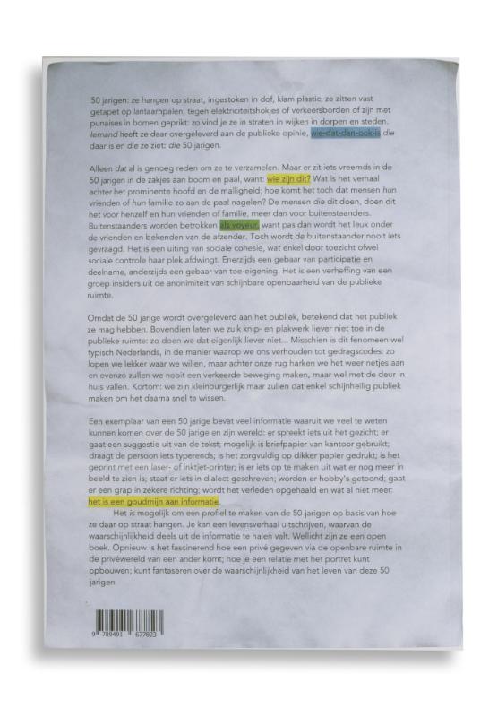 Achterkant van 50 jarigen