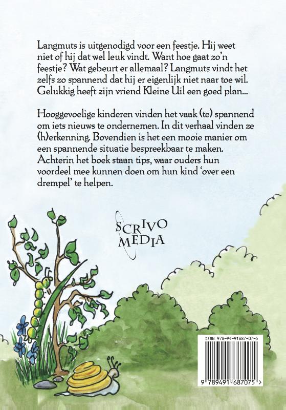 Achterkant van Langmuts en het feest