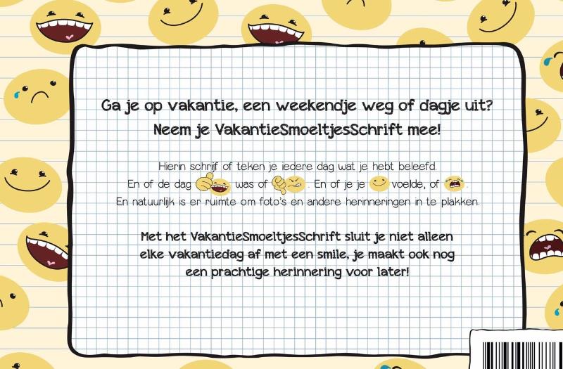 Achterkant van VakantieSmoeltjesSchrift
