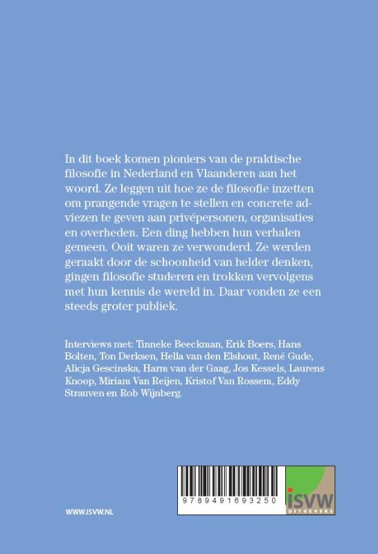 Achterkant van Pioniers in de praktische filosofie