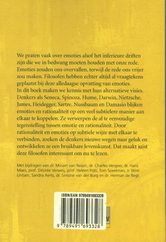 Achterkant van Grote denkers over emoties